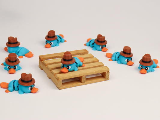 Perry the Platypus Magnet Toy with Magnetic Hat
