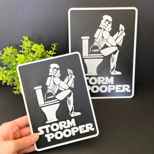 StormPooper Bathroom Sign