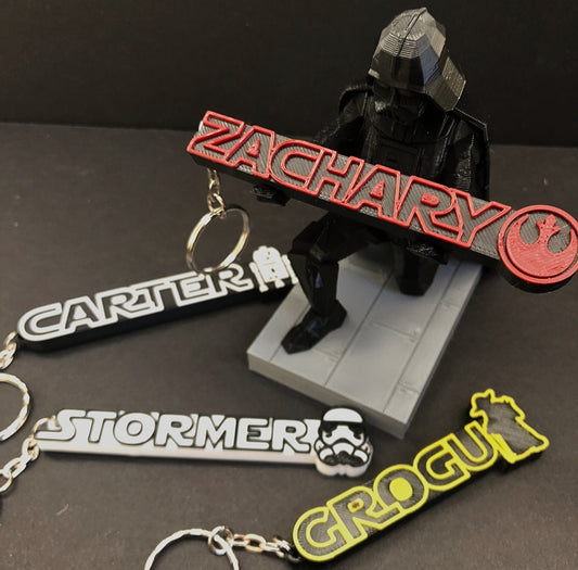 Customizable Keychain Star Wars Inspired