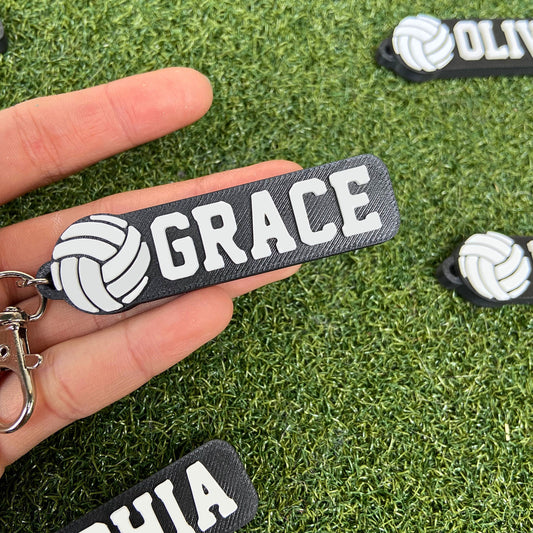 Volleyball Custom Keychain