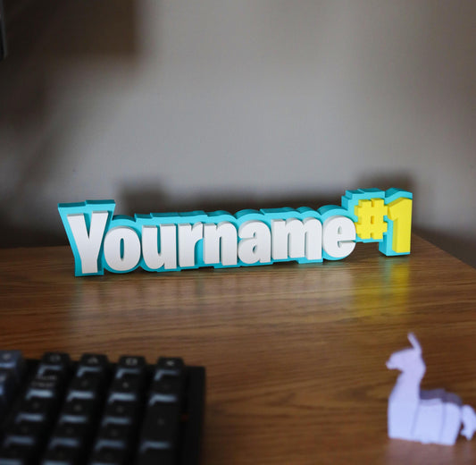 Personalized Battle Royale Nameplate | Last Man Standing Name Sign | Squad Play | Gamer Decor