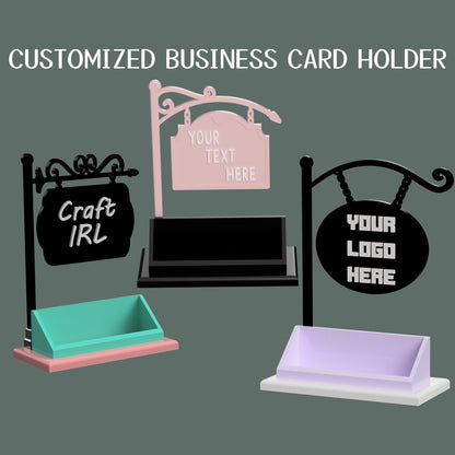 Custom Retro Styles Business Card Holder