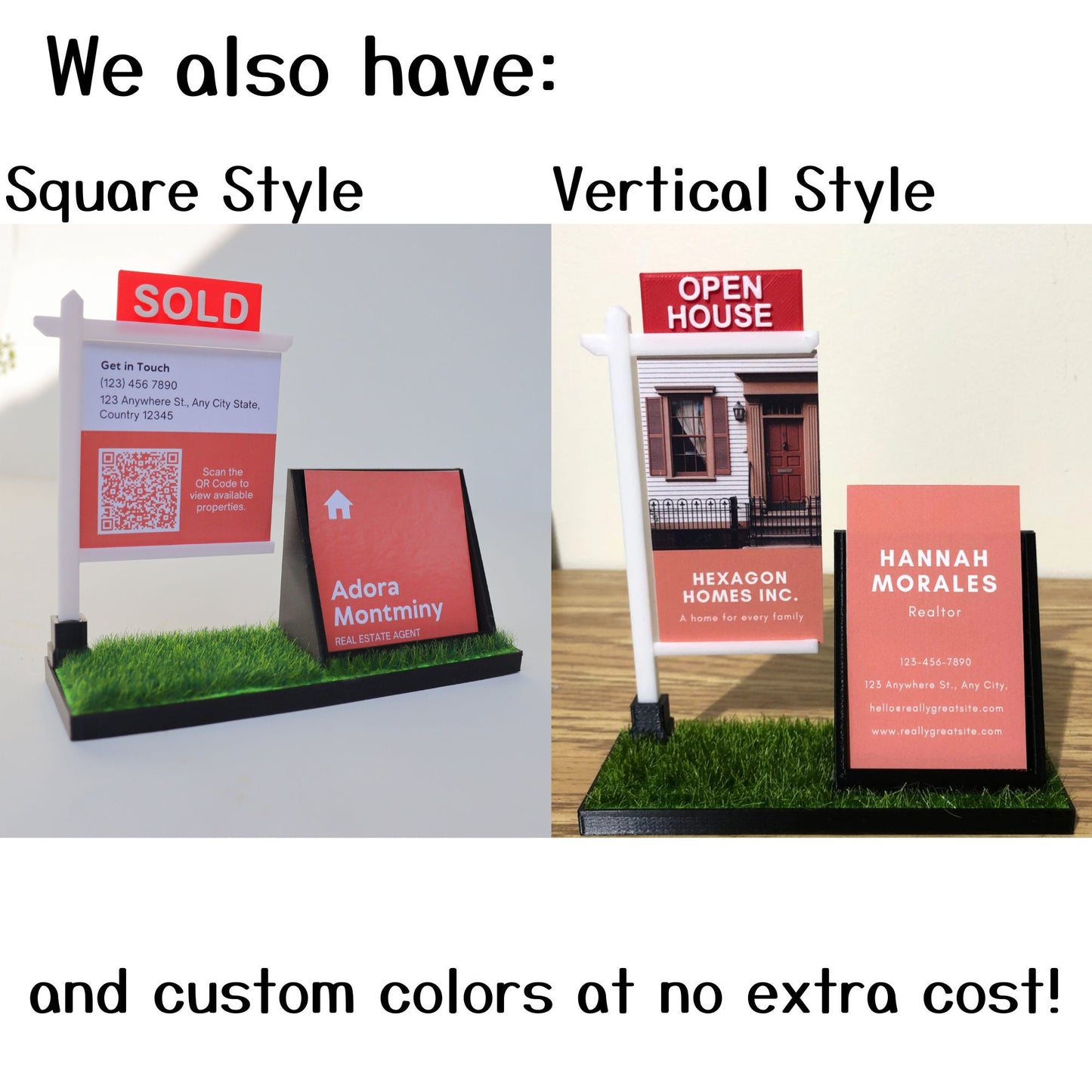 Real Estate Agent Business Card Holder