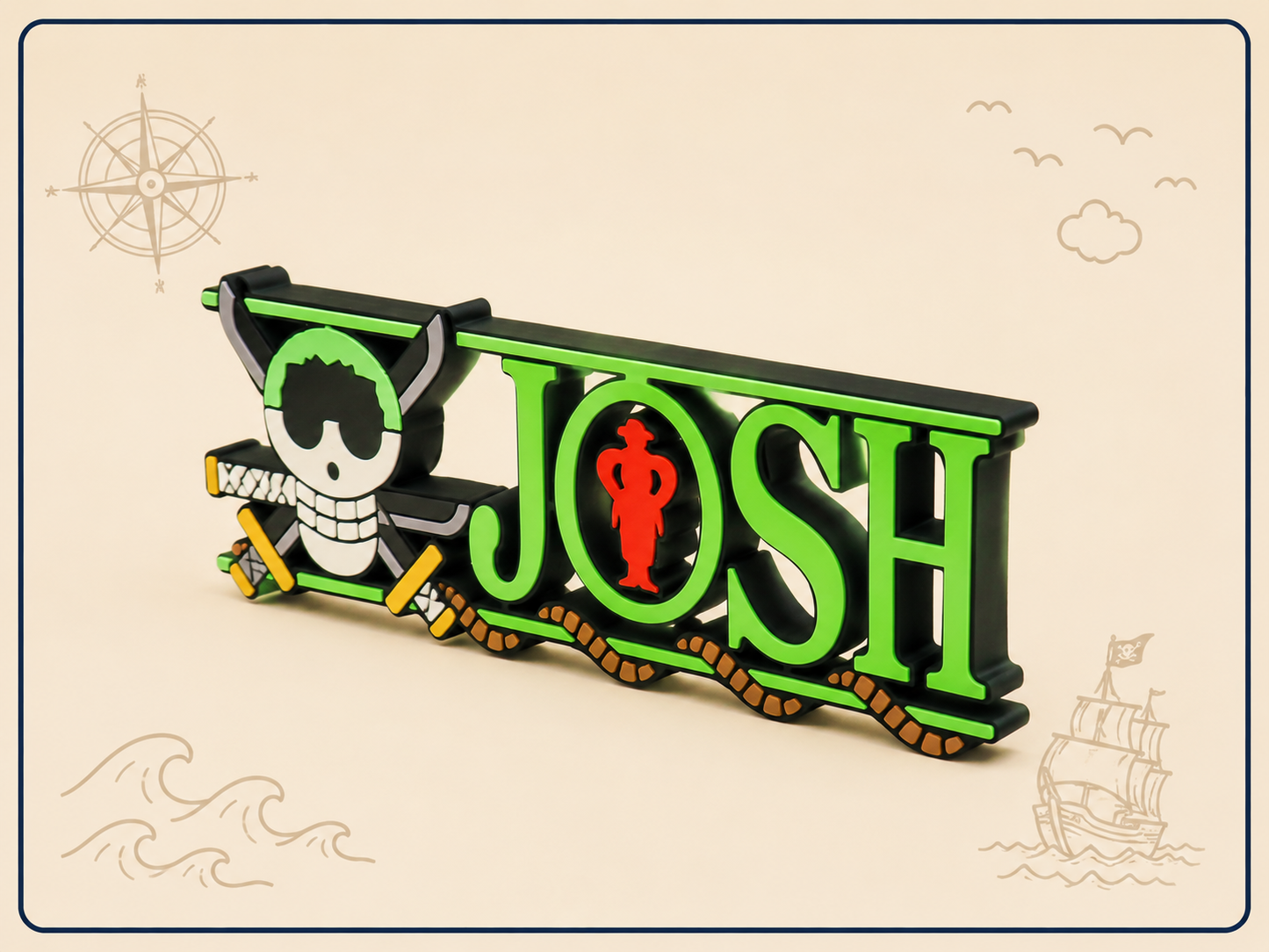 Custom One Piece Nameplate
