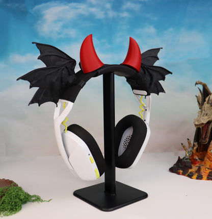 Stacked Demon Wings Headphone Attachment