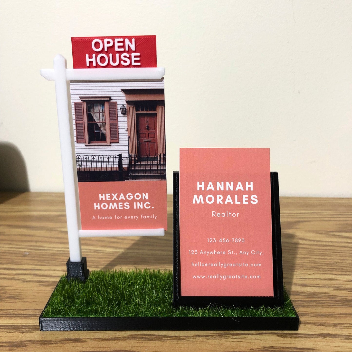 Vertical Realtor Business Card Holder