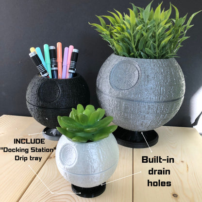 Death Star Planter or Pen Holder
