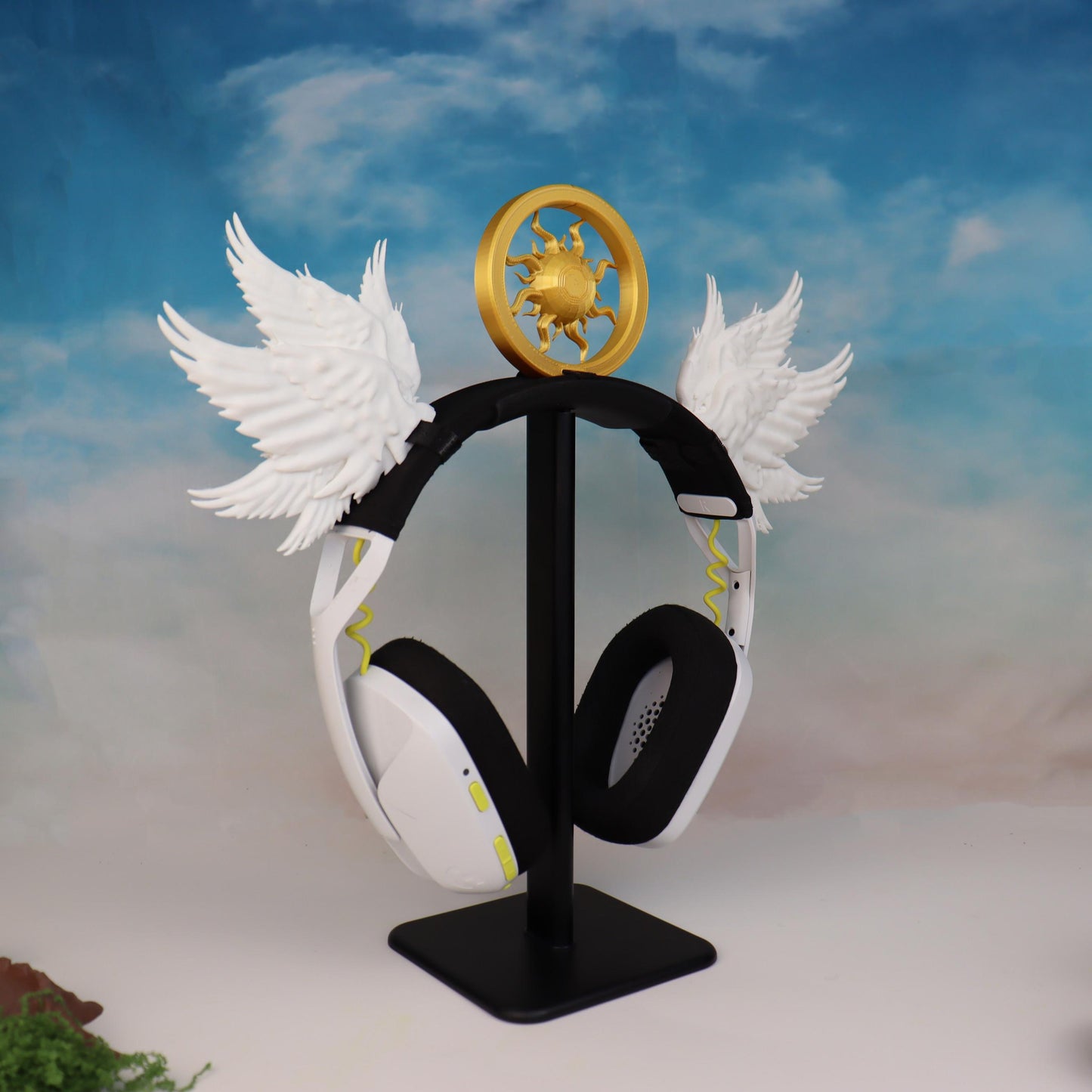 Archangel Wings Headphone Attachment | Angelic Headset Accessory | Streamer Gamer Gift and Decor
