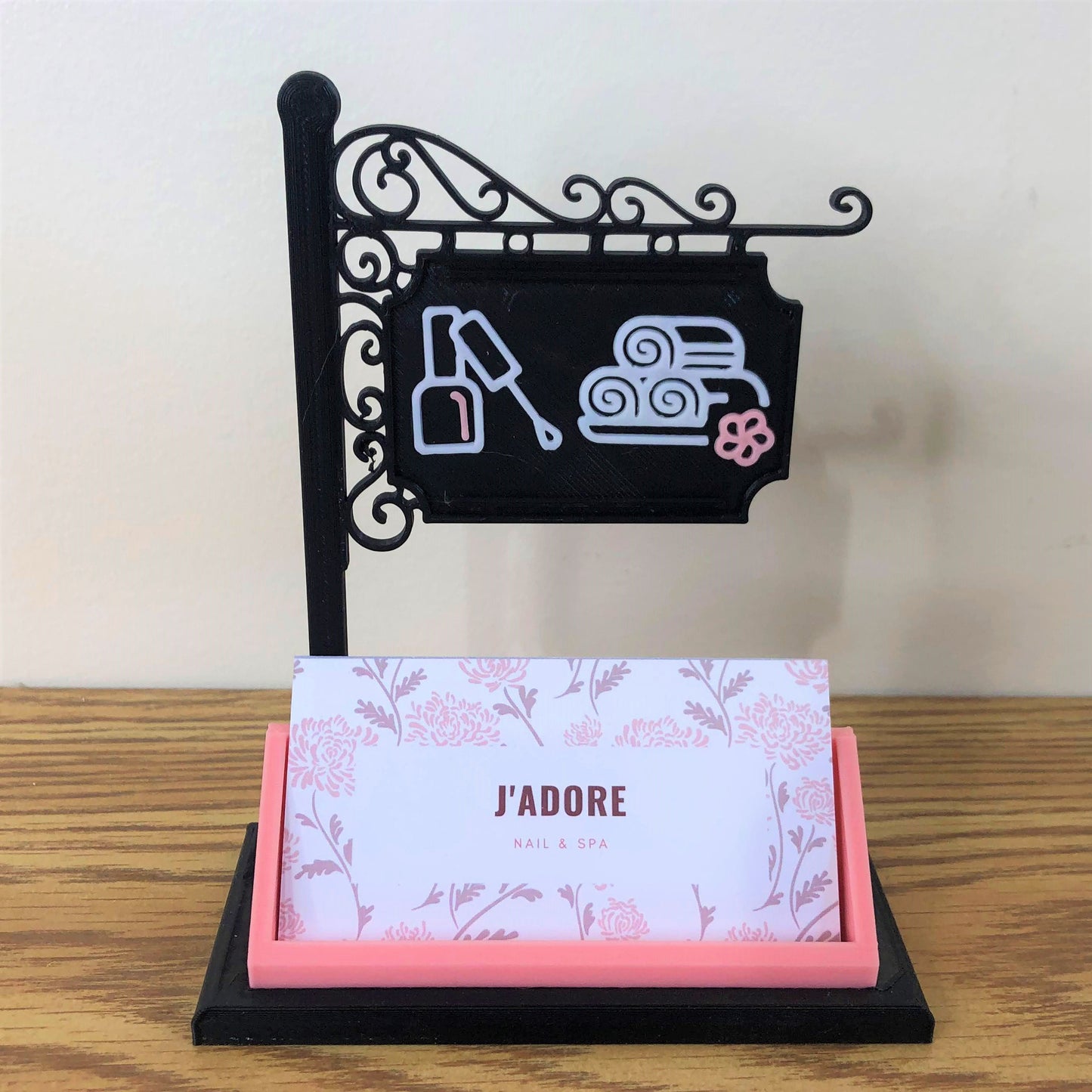 Nail and Spa Business Card Holder