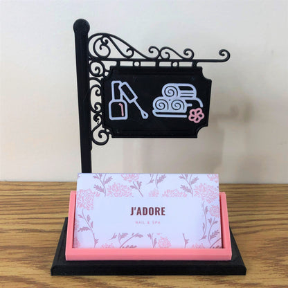 Nail and Spa Business Card Holder