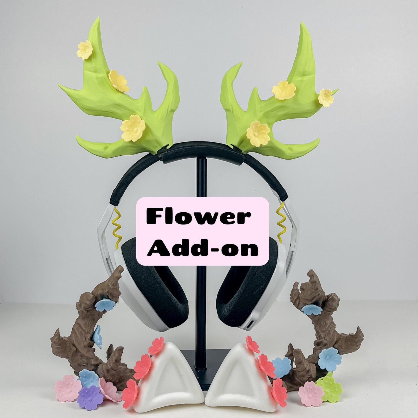 Flower Add-on for Headphone Attachments