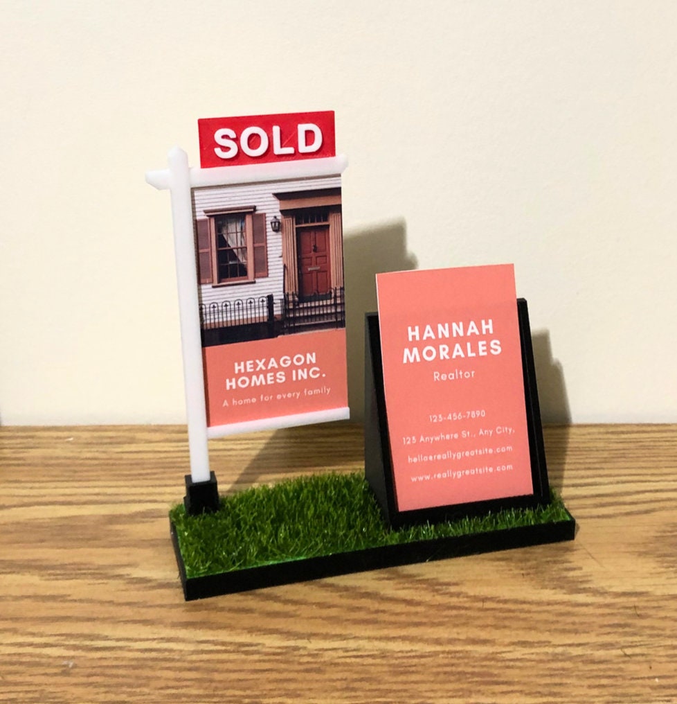 Vertical Realtor Business Card Holder