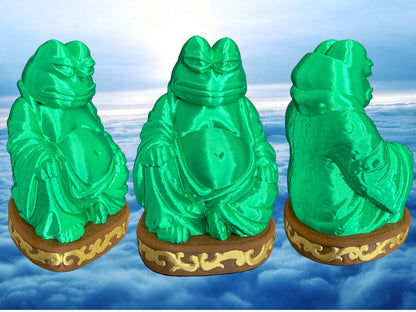 Pepe the Frog Buddha Statue – Zen Desk Decor