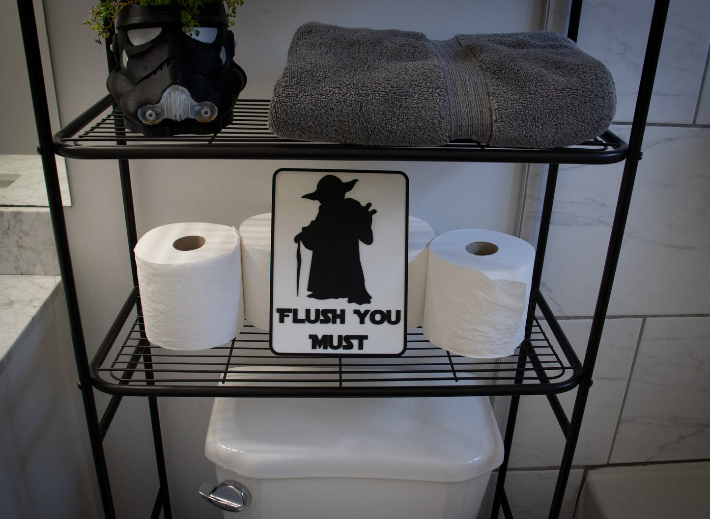 Flush You Must Bathroom Sign