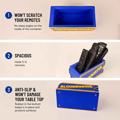 Blockbuster Inspired Remote Holder, 90s Nostalgia Gift, Retro Movie Room Decor, Home Theater Remote Organizer, Movie Night Decor