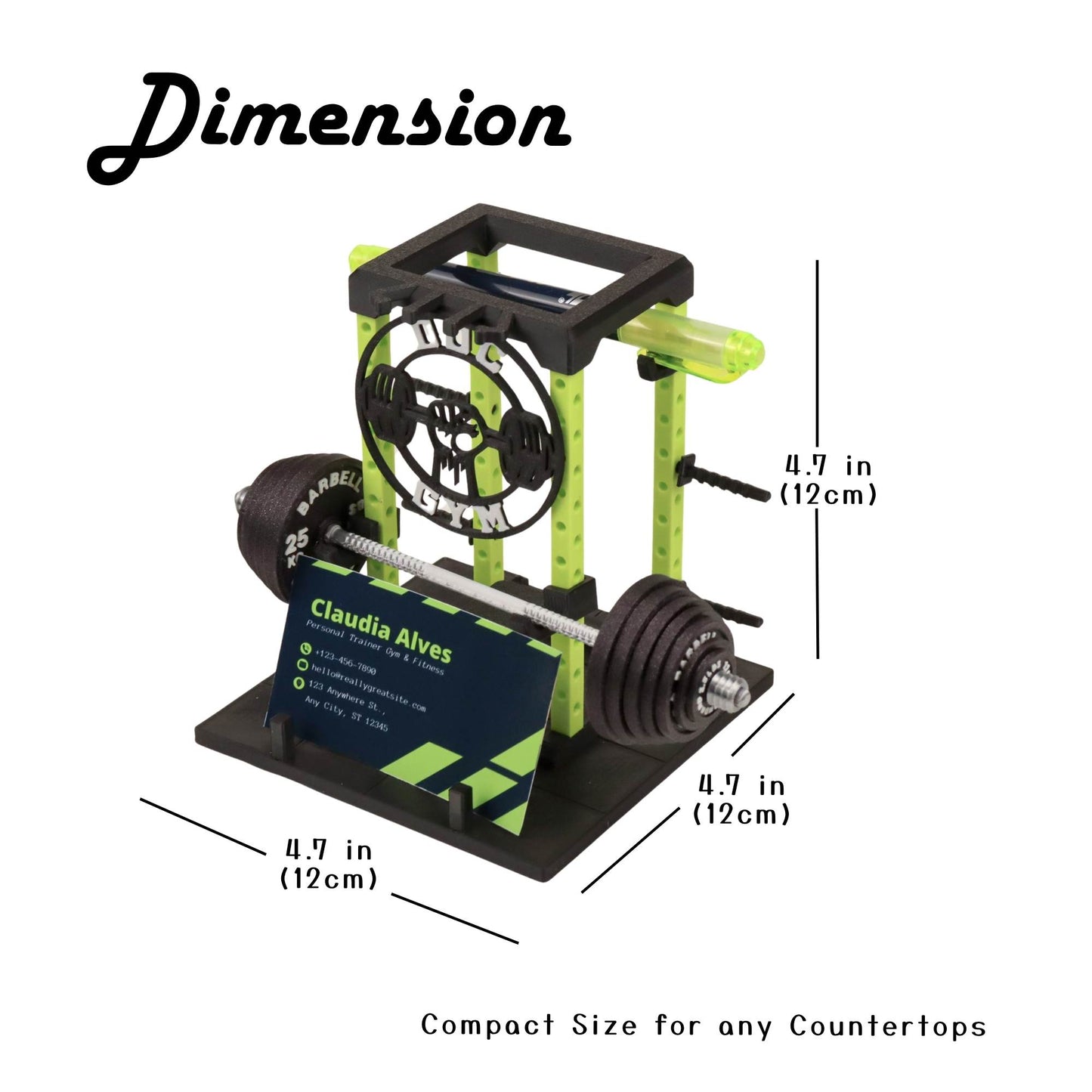 Power Rack Business Card Holder | Gym Equipment Diorama Business Card Stand| Fitness Trainer Gift | Gym Decor