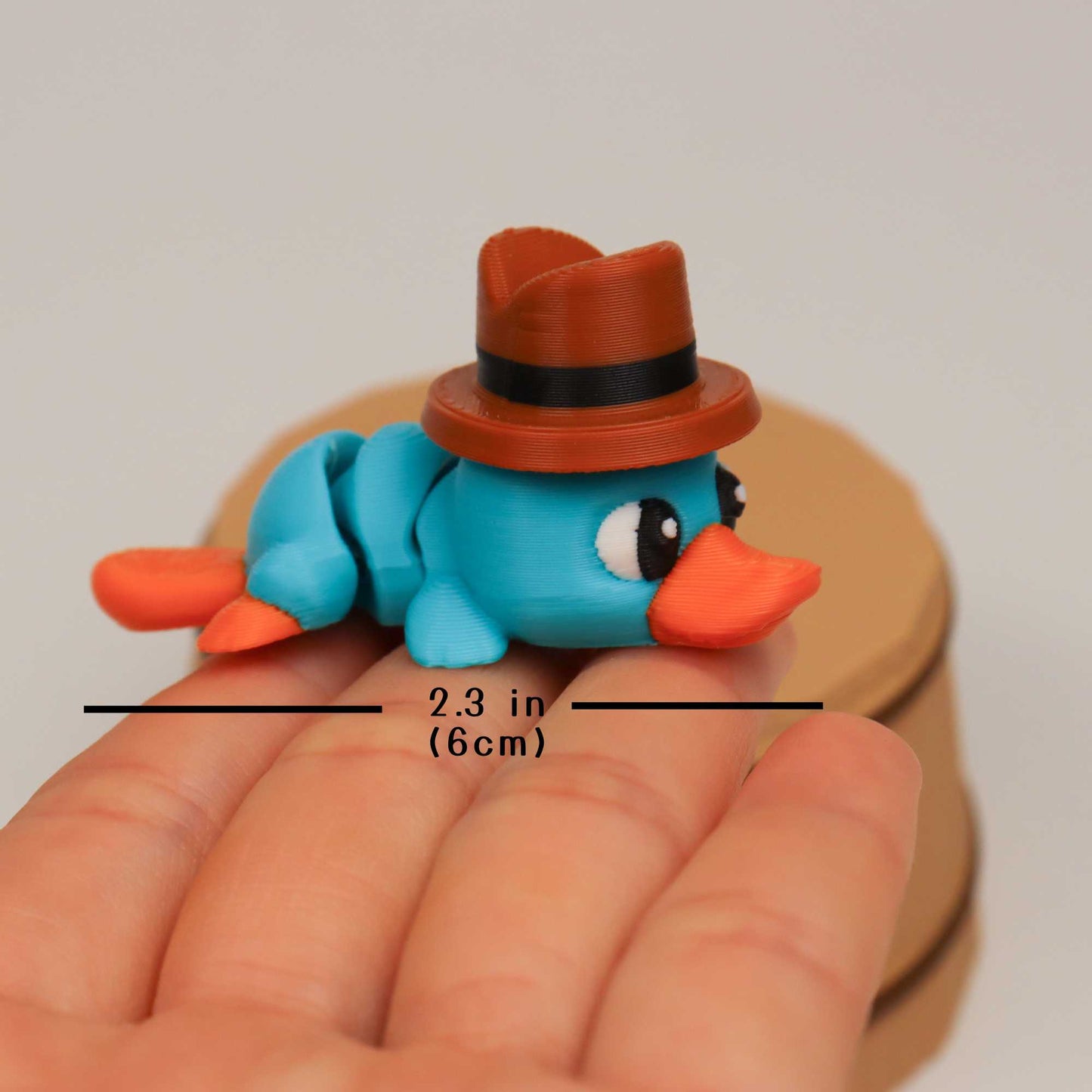 Perry the Platypus Magnet Toy with Magnetic Hat
