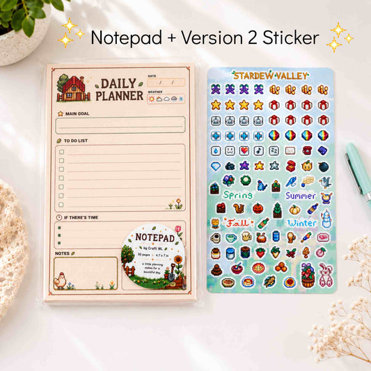 Cozy Gamer Daily Planner Notepad