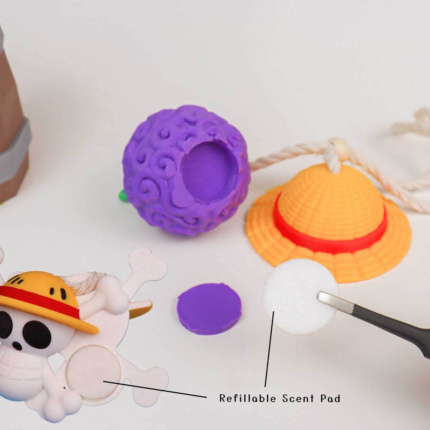 One Piece Straw Hat Car Freshener