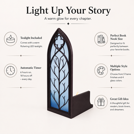 Fantasy Elven Book Nook Lamp