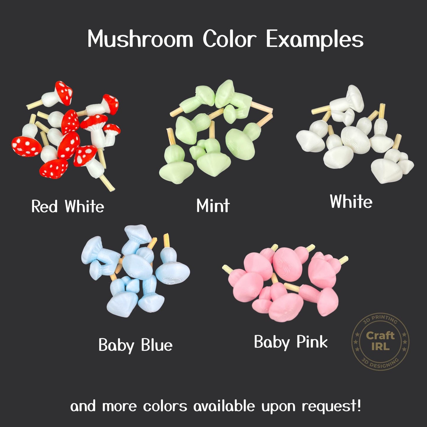 Mushroom Add-on for Headphone Attachments or Cosplay Horns