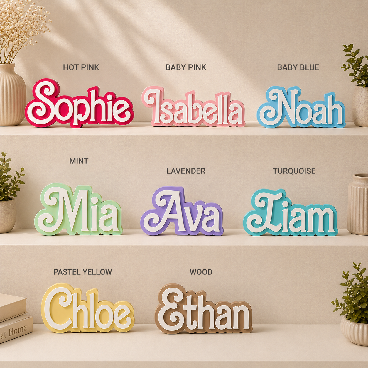 Custom Doll Style Nameplate