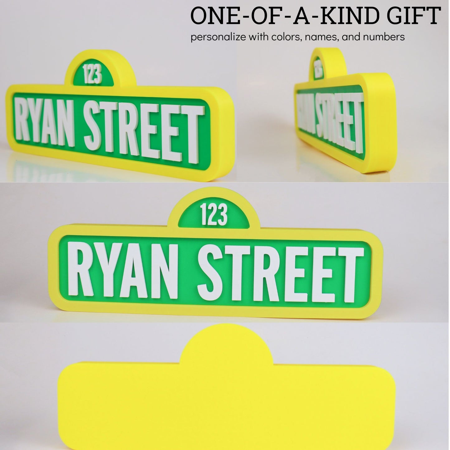 Personalized Sesame Street Style Name Sign