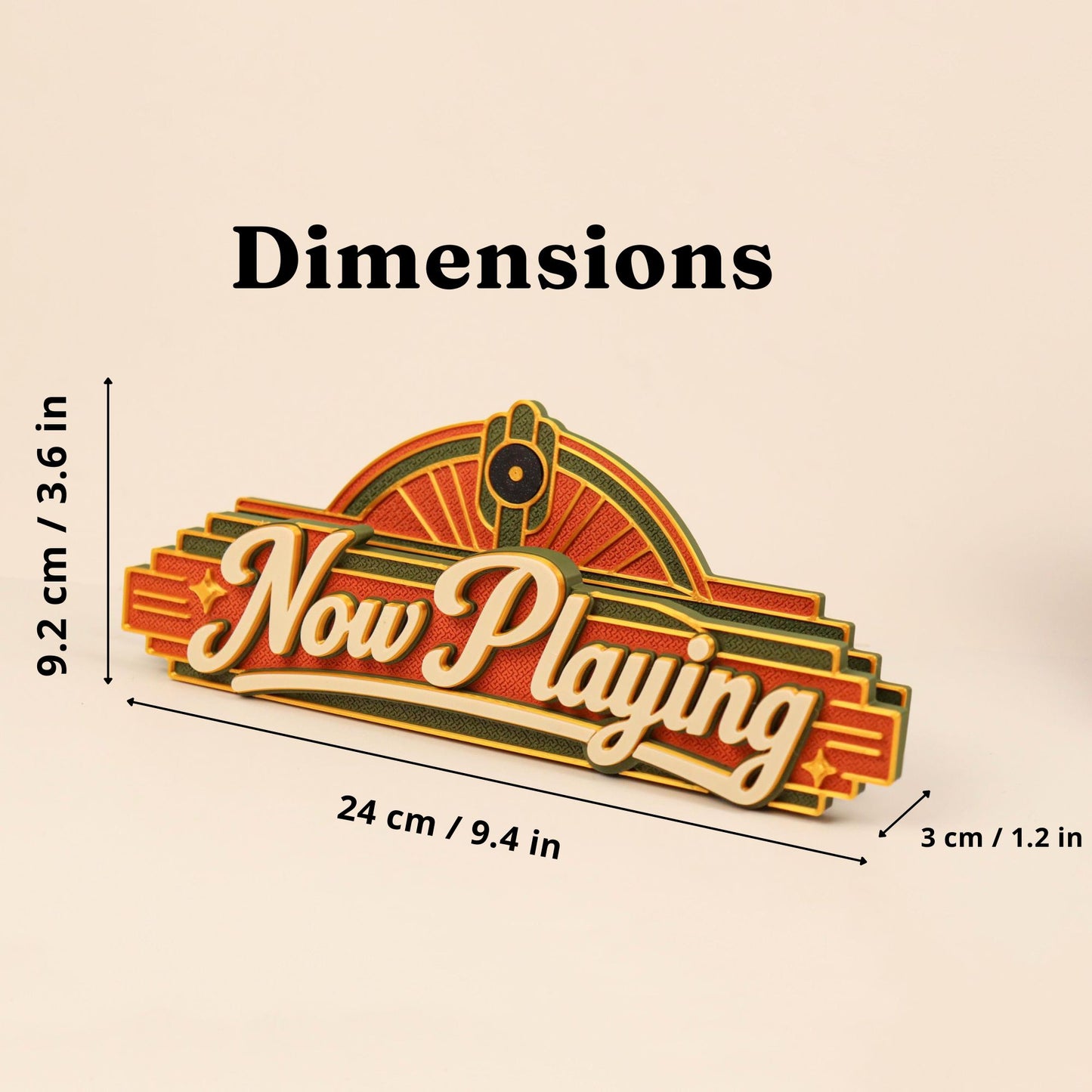 Art Deco Now Playing Vinyl Record Holder
