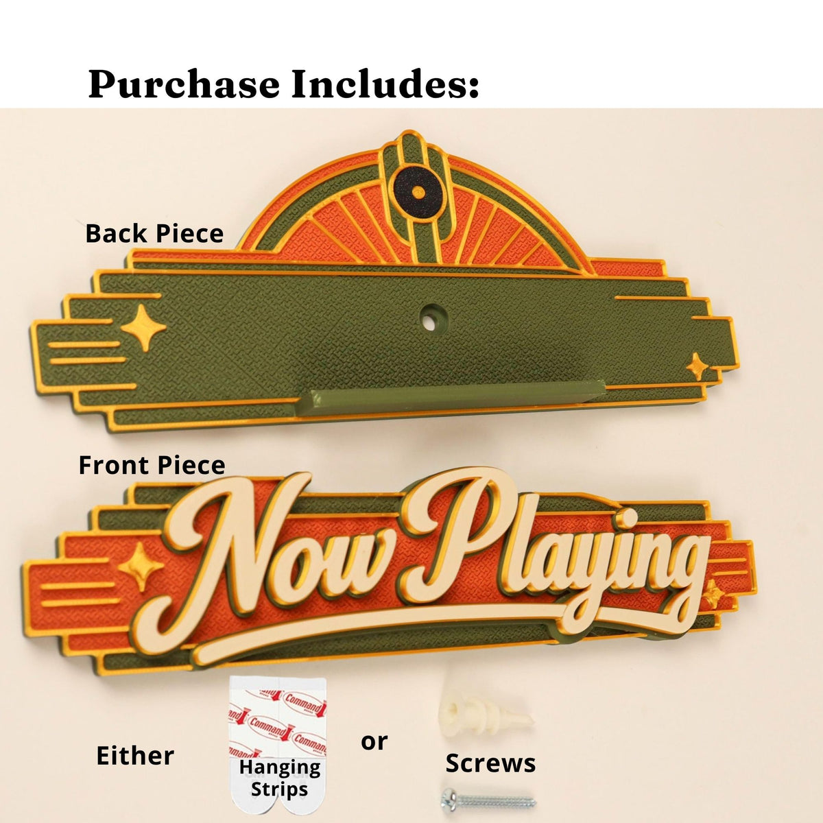 Art Deco Now Playing Vinyl Record Holder