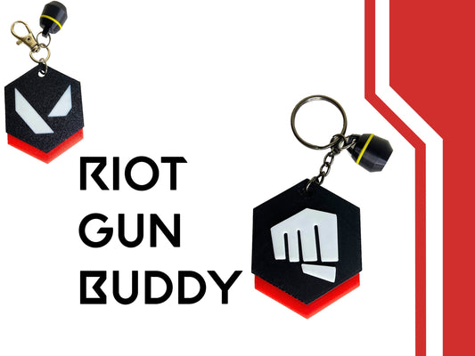 Valorant Riot GunBuddy Keychain | Fist Bump Gun Buddy | Custom Colors | Riot Gun Buddy