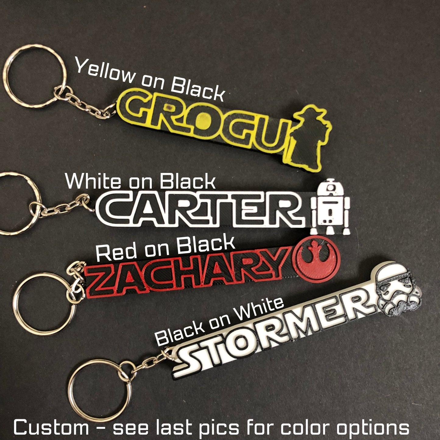 Customizable Keychain Star Wars Inspired
