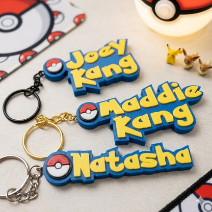 Custom Gaming and Show Themed Name Keychain