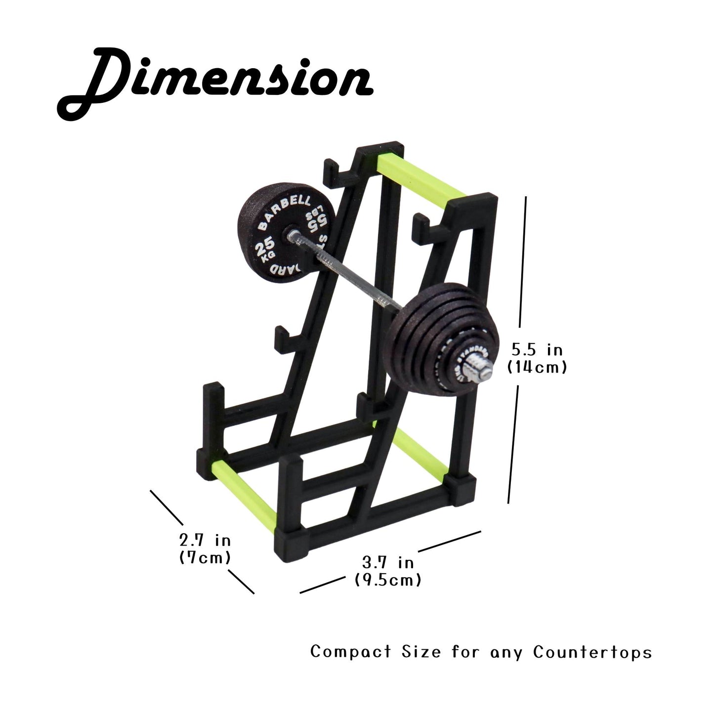 Barbell Rack Business Card Holder  and Pen Holder