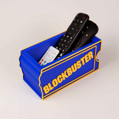 Blockbuster Inspired Remote Holder, 90s Nostalgia Gift, Retro Movie Room Decor, Home Theater Remote Organizer, Movie Night Decor
