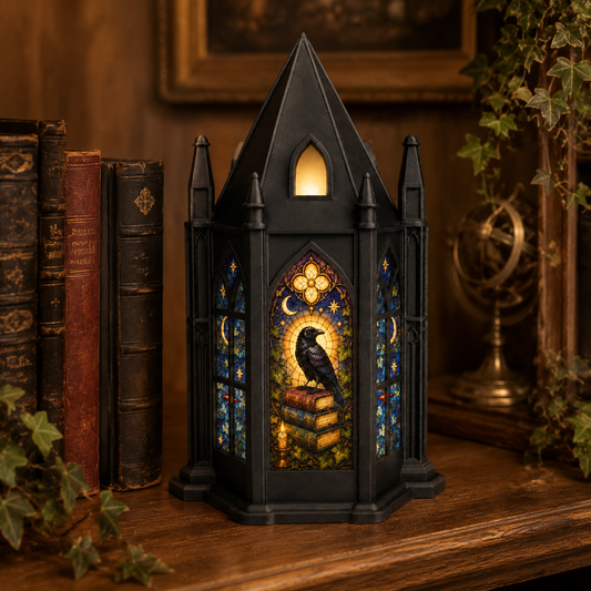Stained Glass Cathedral Lamp