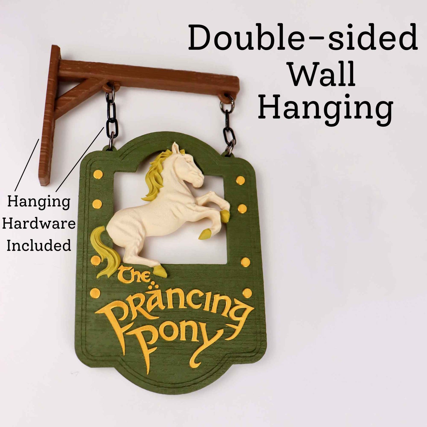 The Prancing Pony Hanging Tavern Sign