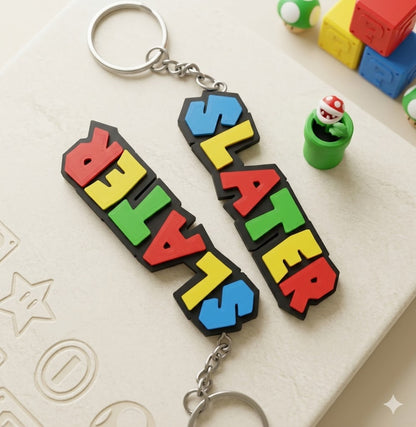 Custom Gaming and Show Themed Name Keychain