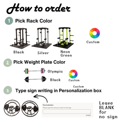 Power Rack Business Card Holder | Gym Equipment Diorama Business Card Stand| Fitness Trainer Gift | Gym Decor
