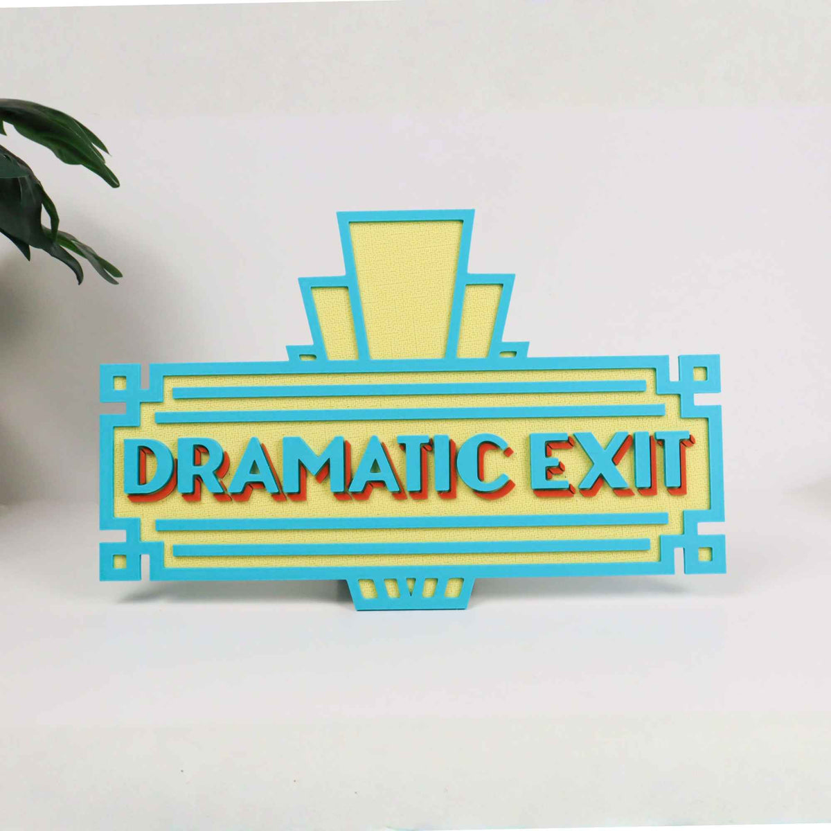 Dramatic Exit Door Sign