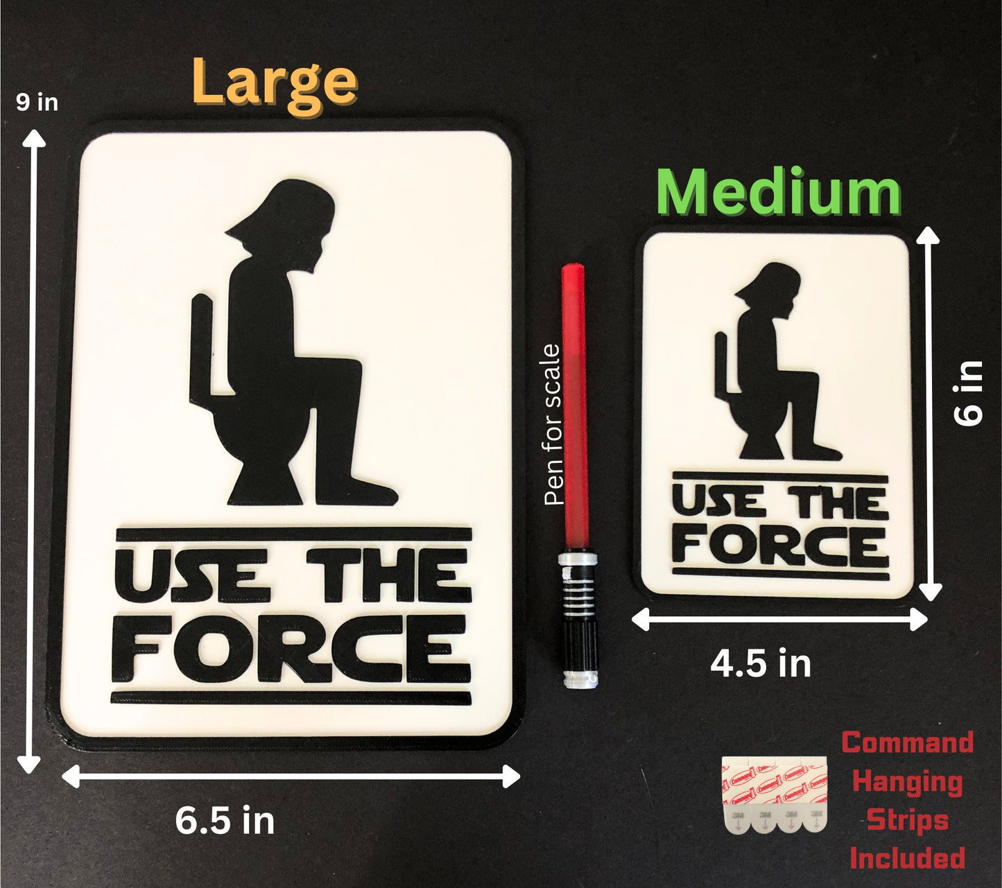 Use The Force Bathroom Sign