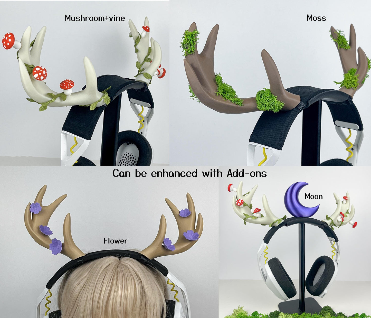 Moose Horn / Antler Headphone Attachment