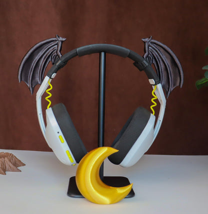 Succubus Wings Headphone Attachment | Little Demon Succubi Headset Accessory | Streamer Gamer Gift and Decor