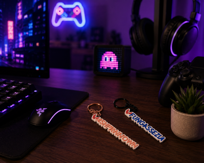 Custom Gaming and Show Themed Name Keychain
