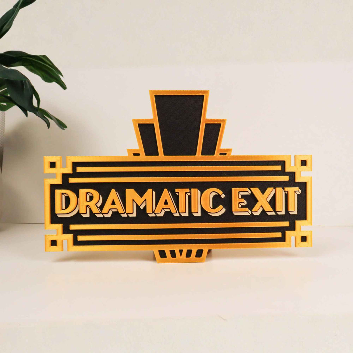 Dramatic Exit Door Sign