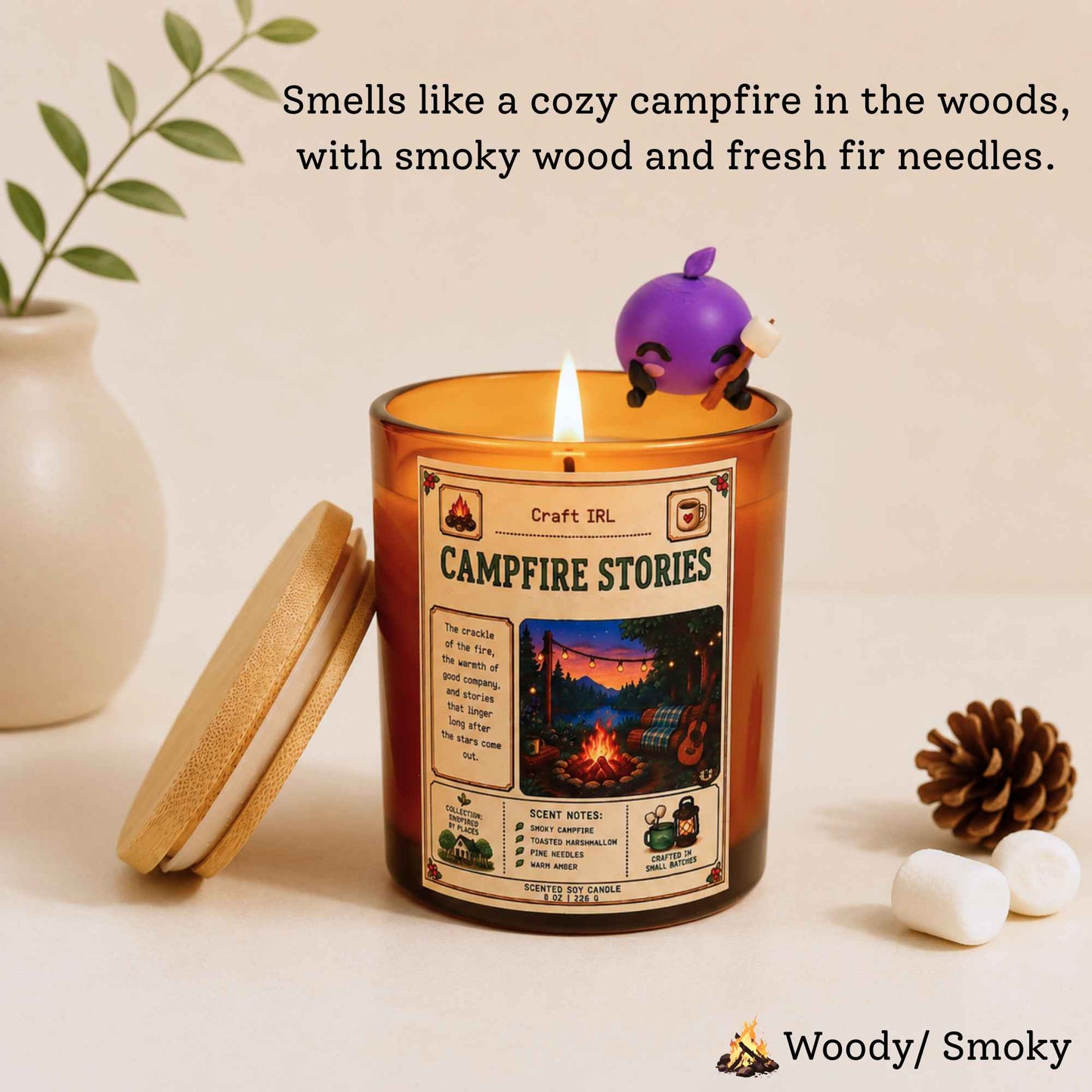 Stardew Valley Inspired Candles with Junimo Buddy