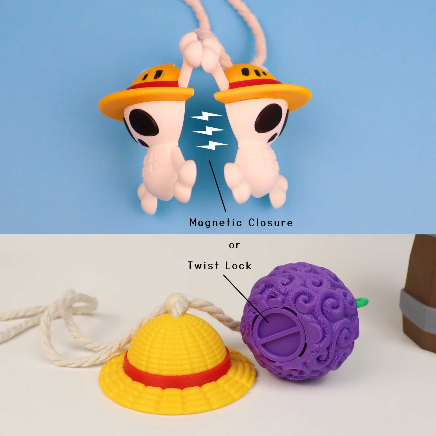 One Piece Straw Hat Car Freshener