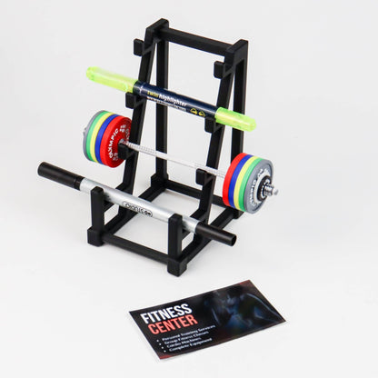 Barbell Rack Business Card Holder  and Pen Holder