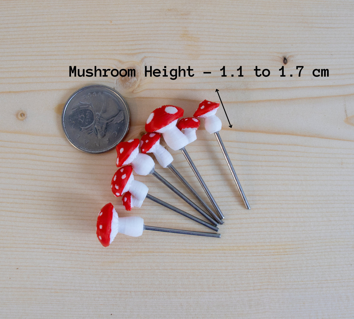 Red Mushroom Plant Stake
