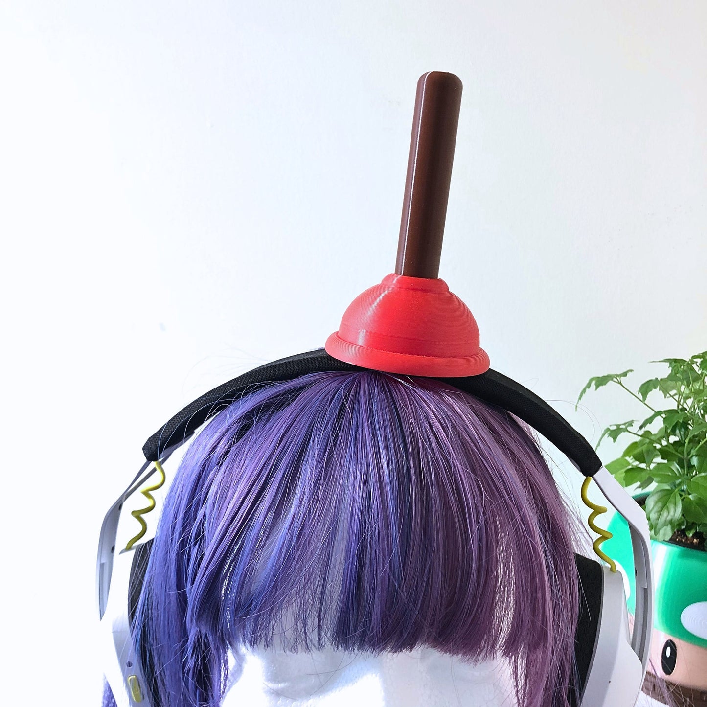 Plunger Headphone Attachment