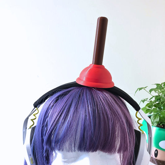 Plunger Headphone Attachment